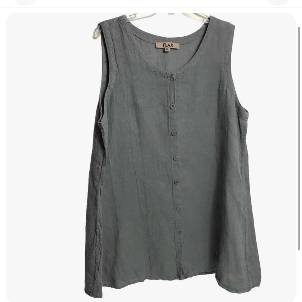 Flax grey tunic top m